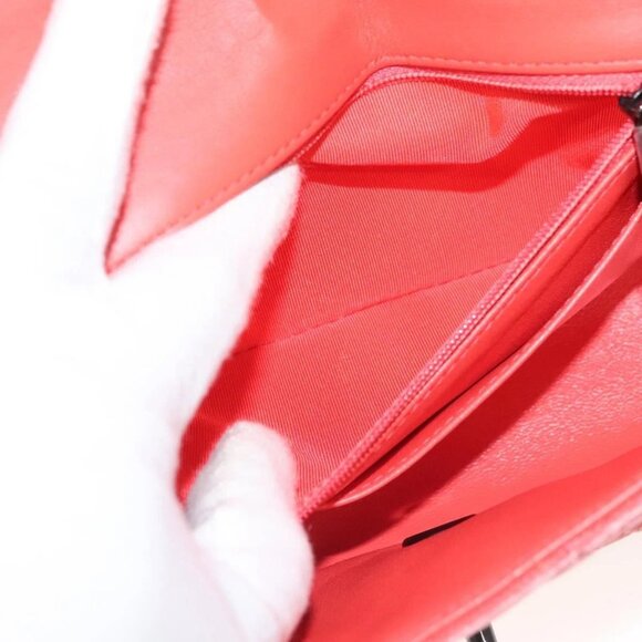 CHANEL Matelasse Chain Shoulder Bag Velor Pink CC Auth 129957 - Picture 13 of 16